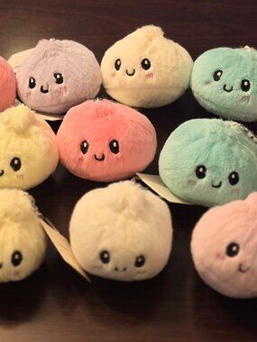 NWT Cute Kawaii Pastel Dumpling Plush Keychain Bag Charm